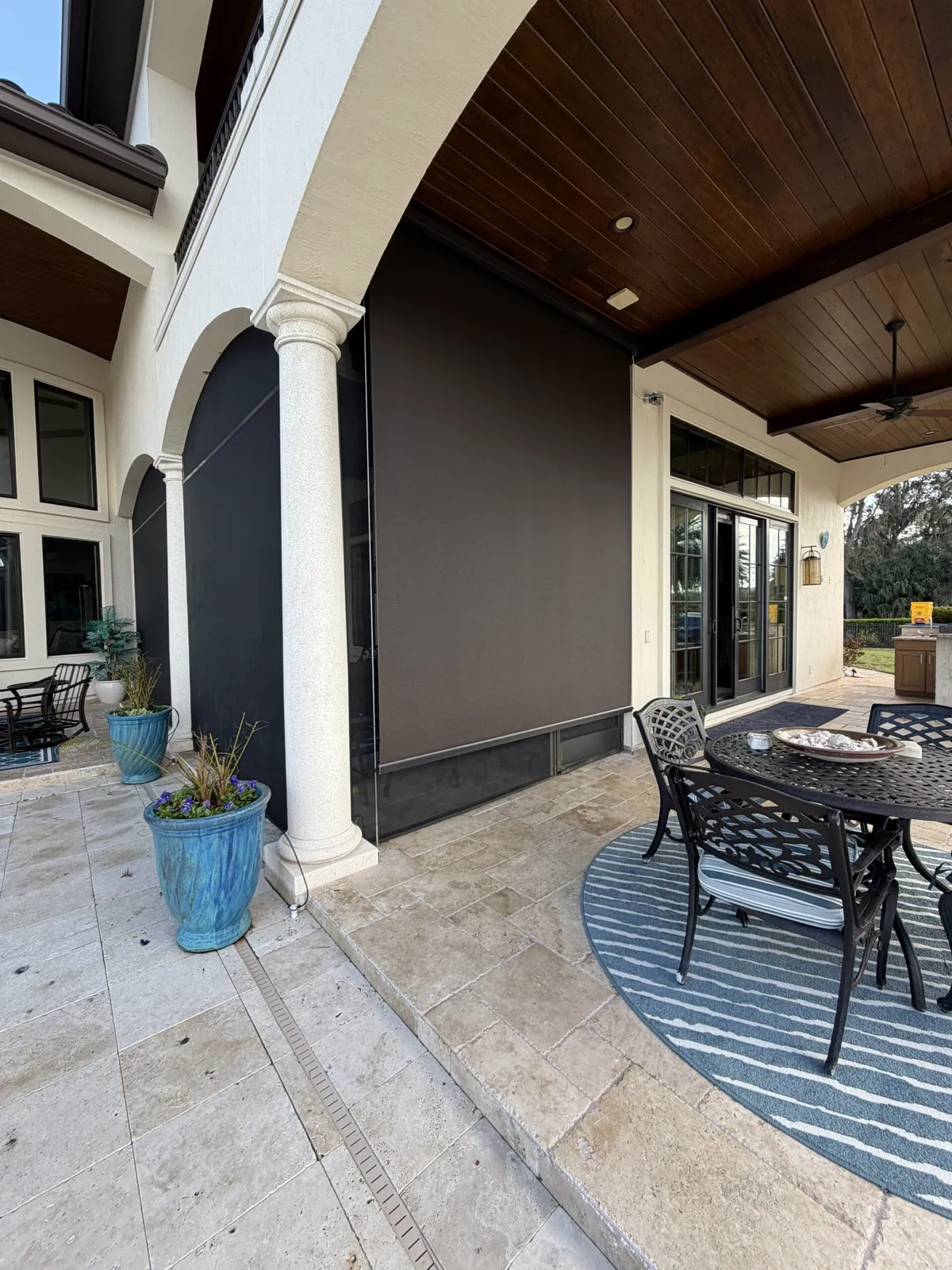 14′ × 12′ Motorized Awning + OpenRoller Cable Solar Screen — photo 7 in Marsh Landing, Ponte Vedra Beach, FL