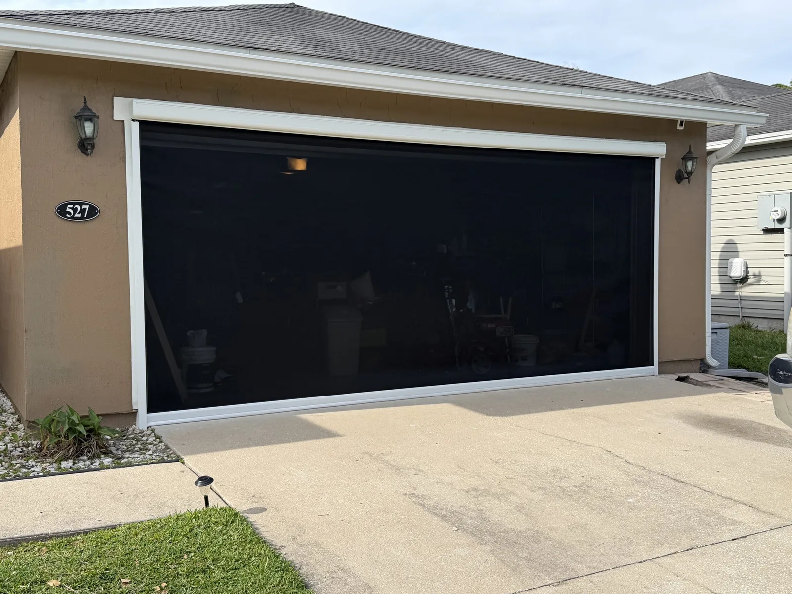 Motorized Retractable Garage Screen — photo 2 in Northside Jacksonville, FL